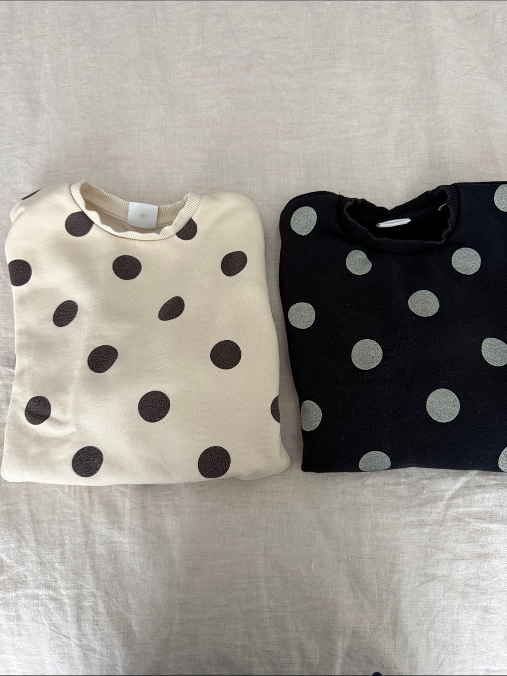 Zara Polka Dot Crewneck Sweatshirt Bundle